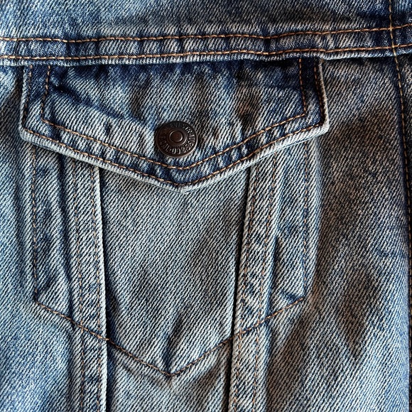 SALE! BUY or BUNDLE! NWOT Men’s Standard Denim Levi jacket, fleece lined. Sz L - Picture 6 of 12